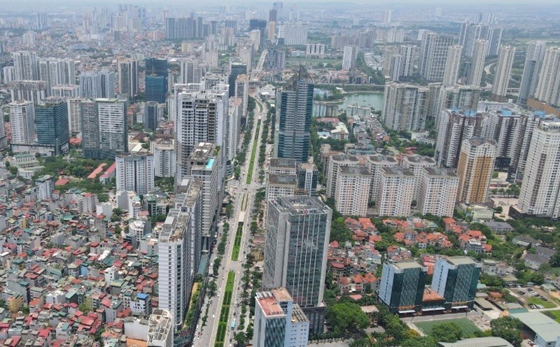 TP. Hà Nội khẳng định: Xây nhà cao tầng trên đường Lê Văn Lương phù hợp quy hoạch (Ảnh: Internet)

