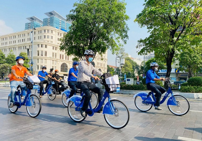 Hà Nội sẽ triển khai thí điểm cho thuê xe đạp giai đoạn đầu với quy mô 1.000 xe tại 6 quận nội thành. (Ảnh: Internet)
