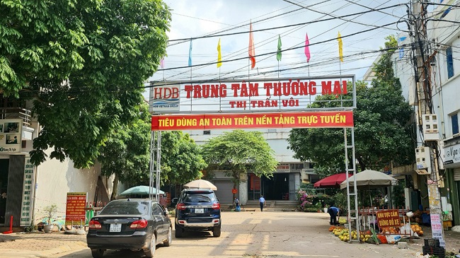 Vị trí dự án Trung tâm thương mại thị trấn Vôi. (Ảnh: Báo Bắc Giang).
